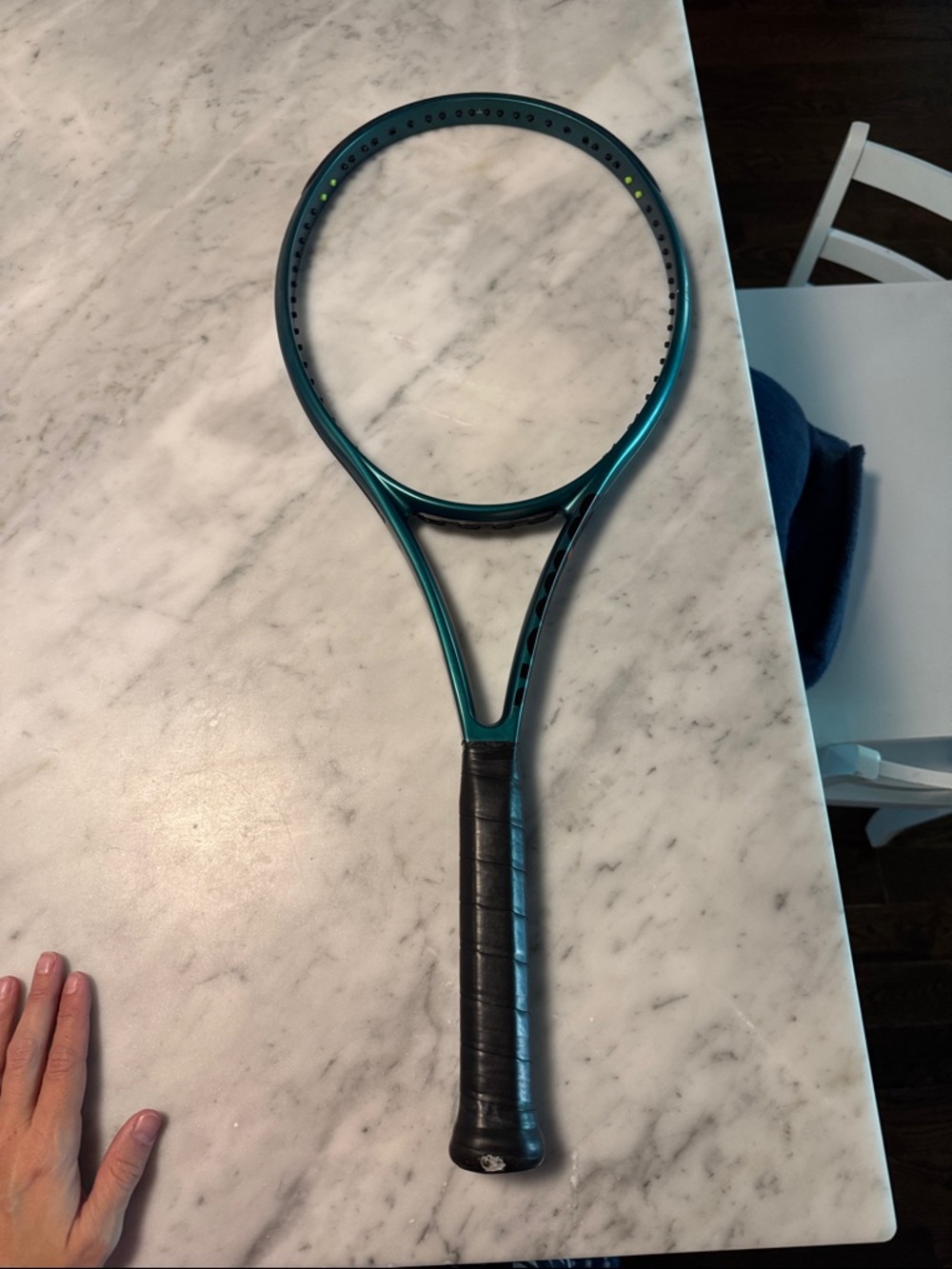 Wilson Teal and Black Tennis Racket Frame (No Strings)